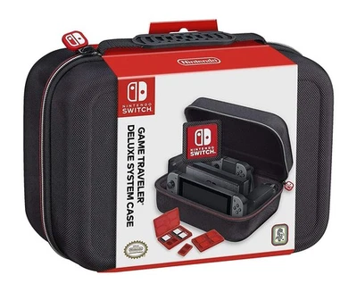 Funda protectora de viaje oficial Nintendo Deluxe para Nintendo Switch negra nueva Foto 1 de 4
