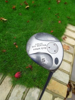CALLAWAY  GREAT BIG BERTHA HAWK EYE TITANIUM 5 WOOD 18*GRAPHITE FIRM FLEX 43" - Image 1 of 4