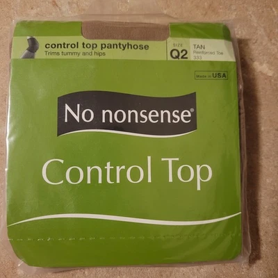 Nuevas Pantimedias Top Sin Nonsense Control Tostadas Talla Q Queen Puntera Reforzada NUEVAS Foto 1 de 3