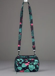 Lug Roundabout Convertible Crossbody Belt Bag Wristlet Wallet Flamingo Black - Bild 1 von 16
