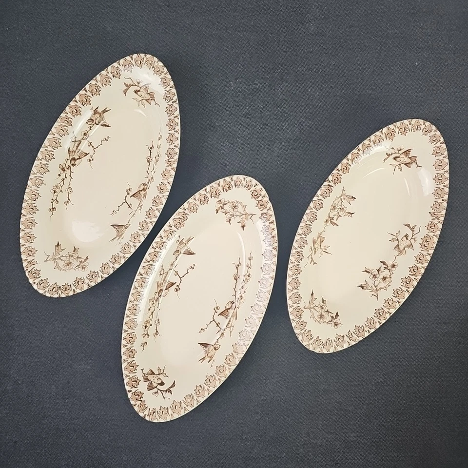 Raviers Décor Lyonnais De Choisy Le Roi Terre De Fer Sepia 19ème - Photo 1/4