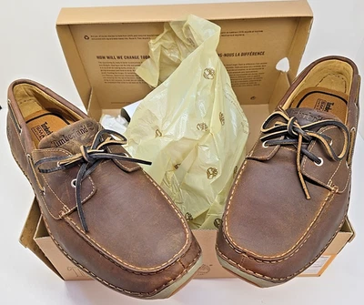 Timberland Annapolis Para hombres Zapatos de Barco de Cuero Marrón Talla 13 Foto 1 de 4