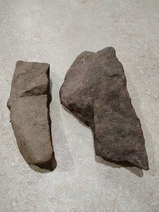 Lot of 2 Native American Stone Hammer Tools - Picture 1 of 10