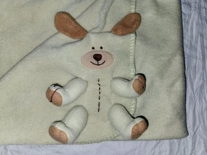 TY Plush Dog Puppy Plush Baby Blanket 3D Green Solid Color - Picture 1 of 23