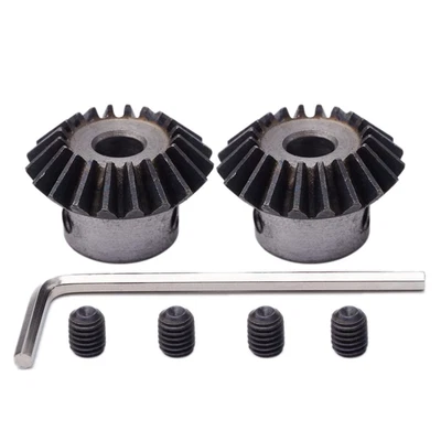 Engranaje cónico cónico 2 piezas engranajes cónicos engranajes cónicos módulo 1,5 para hardware Me Foto 1 de 4