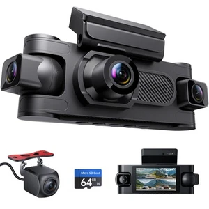 4 Channel Dash Cam Front and Rear Inside Left Right, 1080P Dash Camera for Ca... - Picture 1 of 7