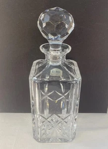 Voll Bleikristall ATLANTIS mundgeblasen geschliffen Portugal Whisky Dekanter 10" - Bild 1 von 12