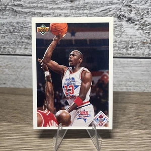 Carta Upper Deck 1991 91-92 Michael Jordan All Star Checklist #48. Spedizione gratuita - Foto 1 di 2