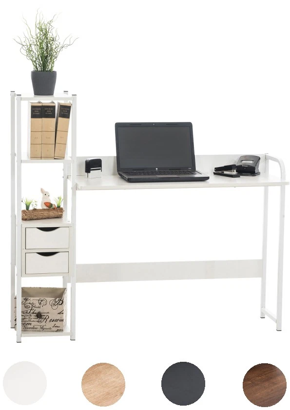Schreibtisch+Schubladen+Regal- Bürotisch PC Home Office-versch. Farben - Bild 1 von 1