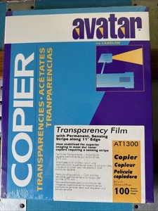 Avatar AT1300 Kopierer Transparenzfolie mit Permanent Sensing Stripe 100 Neu - Bild 1 von 2