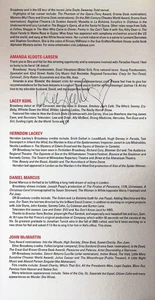 Lacey Kohl - Actress - Signed Program - COA (34848) - Picture 1 of 1