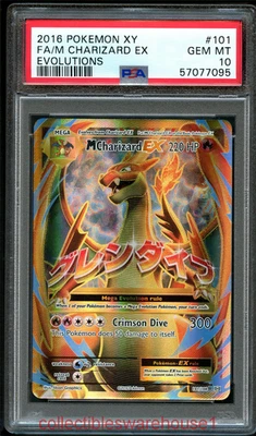 Pokemon Evolutions M Charizard ex 101 PSA 10 - Image 1 of 2