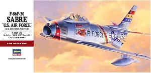 Hasegawa 1:48 AIRCRAFT SERIES F-86F-30 SABR U.S. AIR FORCE Plastic Model - Picture 1 of 3