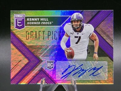 2018 Elite Draft Picks Football Rookie Auto Kenny Hill  TCU HORNED FROGS - Image 1 of 2