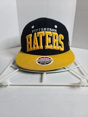 Vintage NFL Pittsburgh Haters Embroidered Monkey Snapback Hat Cap Zephyr ZHATS - Image 1 of 4