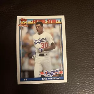 1991 Topps #587 Jose Offerman - Foto 1 di 2