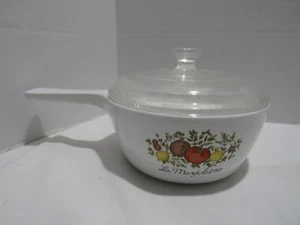 DE COLECCIÓN SARTÉN CORNINGWARE P-81-B UNA PINTA CON TAPA DISEÑO ESPECIA DE LA VIDA - Imagen 1 de 5