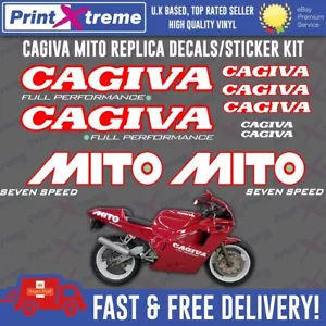 CAGIVA MITO STICKER KIT 125 REPLICA DECAL SET COLOUR A MK1 - Picture 1 of 7