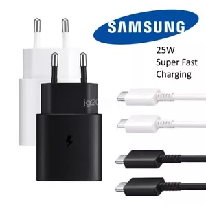Original Samsung 25W Super Schnellladegerät Netzteil USB-C Galaxy A54 S22 S23 + - Bild 1 von 13