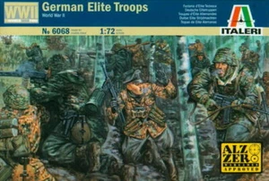 Italeri 6068 1/72 Scale Military Model Kit WWII German Elite Troops(48 Figures) - Picture 1 of 1