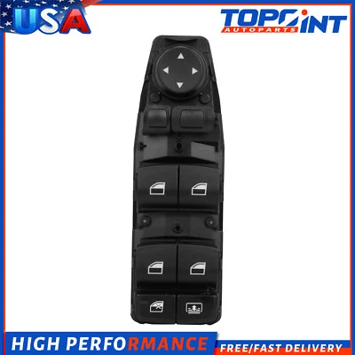 For 2012-2016 BMW 530i 528i 640i 760Li Front Left Power Window Switch 6 Pins - Image 1 of 4