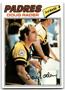 1977 Topps #9 Doug Rader San Diego Padres - Picture 1 of 2