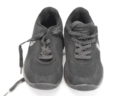 Zapatillas deportivas cómodas para caminar de encaje negras para mujer talla 8,5 US Polo Assn Foto 1 de 4