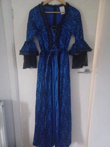 Blaues Ballkleid Kleid im Samtstil - Bild 1 von 3