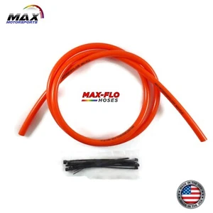 4' x 1/4" x 3/8" KTM ORANGE Fuel Line Gas Hose Motorcycle Bike Scooter ATV UTV - Picture 1 of 3