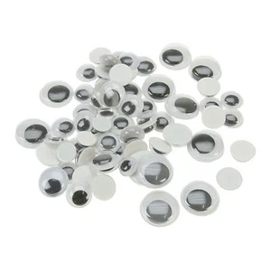 150 Wackel Wackel selbstklebend Googly Eye Kunst Handwerk Stofftier Karte Tier Schule - Bild 1 von 2