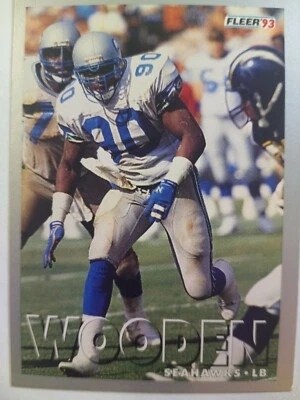 1993 Fleer Football #303 Terry Wooden - Image 1 of 3
