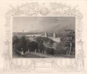 'View from Greenwich Park'. London. Decorative view by William TOMBLESON 1835 - Picture 1 of 1