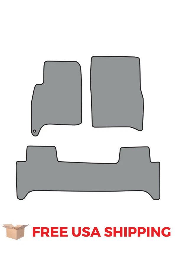 FITS 1991-1997 Toyota Land Cruiser 2pc Frts & 1pc Rr Floor Mat - Image 1 of 1