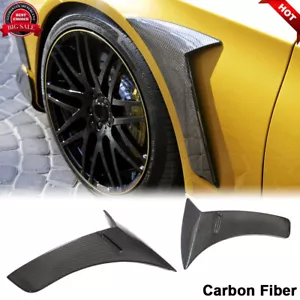 For Mercedes Benz W222 S63 S65 18UP Carbon Fiber Side Fender Vent Cover Trim - Foto 1 di 12