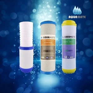 3 Stage Whole House Water Filter Replacement (2 in 1 + CTO + Water Softener) 10" - Picture 1 of 6