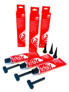 3x FEBI 109660 Silikon Dichtmasse Dichtungsmasse Universaldichtmasse +360°C 70ml - Bild 1 von 13