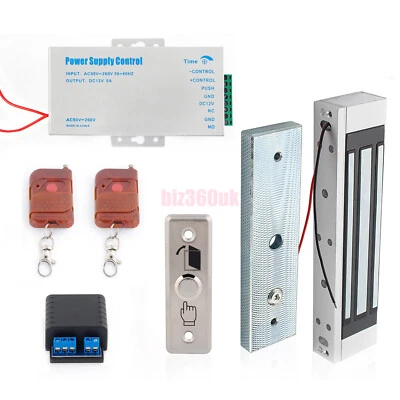 Door Access Control System, Electric Magnetic Lock 650lb, 2 Remote Controls - Image 1 of 4