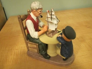The Ship Maker - Limited Edition Porcelain Figurine by Norman Rockwell (1981)  - Picture 1 of 8