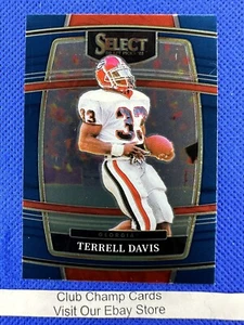 2022 #57 Terrell Davis Panini Select Draft Picks Blue Concourse Georgia - Picture 1 of 2
