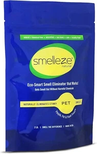 SMELLEZE Haustierabfälle Geruchsbeseitiger Deodorierer 2 Pfund Granulat entfernt Abfallgeruch - Bild 1 von 6