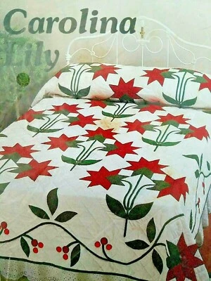 Yours Truly 3941 CAROLINA ROSE King & Queen贴花被子图案 (3 件可用) — 第 1/4 张图片