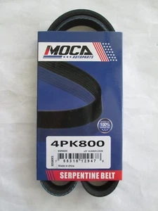 EPDM 4PK800 Serpentine Belt For 89-15 Lexus Scion Smart BMW Acura Honda 3.5 1.0L - Foto 1 di 2