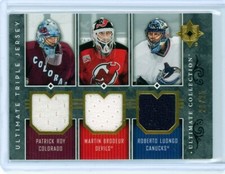 2006-07 Ultimate Collection Jerseys Triple JERSEY Roy / Brodeur / Luongo 23/25