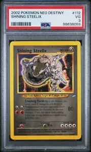 PSA 3 - SHINING STEELIX - 2002 POKEMON NEO DESTINY #112/105 LOW POP - Picture 1 of 5