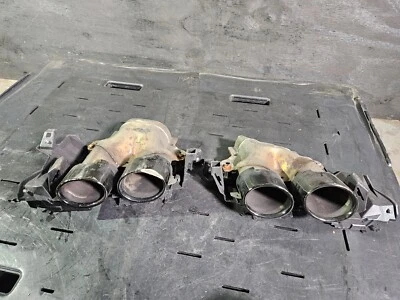 17-19 MERCEDES E43 AMG W213 EXHAUST TAIL PIPE TIP REAR LEFT & RIGHT PAIR OEM - Image 1 of 4