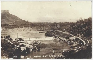Presa de oro Ray 1915, Washington - FOTO REAL montada Postal antigua de Pitt, Bridge - Imagen 1 de 2