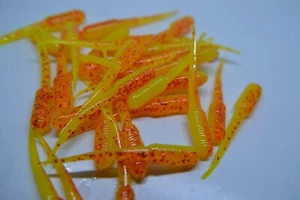 JASONS CRAPPIE STINGER 2" 30 PACK CRAPPIE LURES JIGS ORANGE & YELLOW - Picture 1 of 2