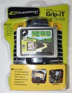NEW Universal Mobile Electronics Grip-It GPS Mobile Device Holder Bracketron