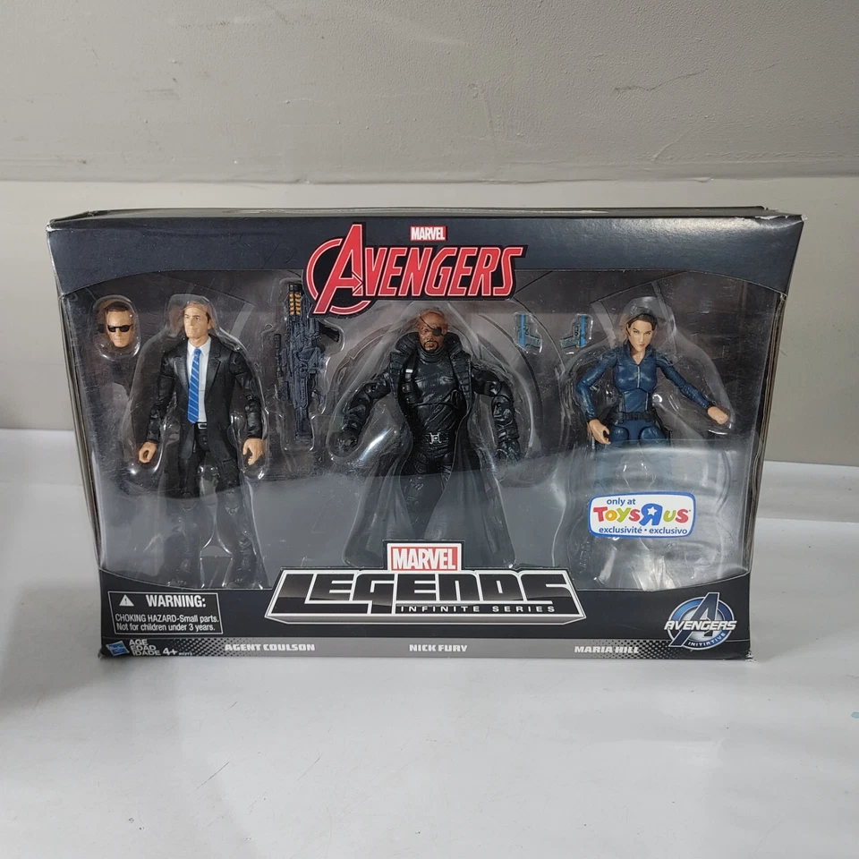 Hasbro Marvel Legends TRU Exclusivo Paquete de 3 Agente Coulson Nick Fury Maria Hill Foto 1 de 2