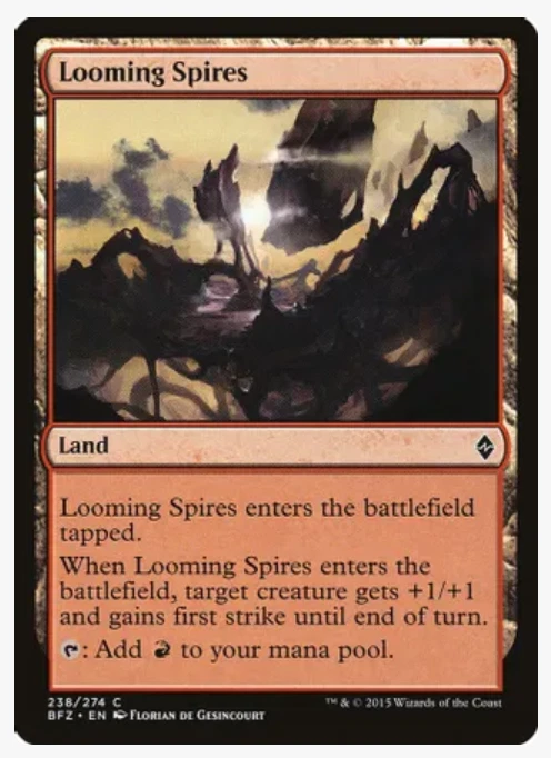 Magic the Gathering Cards Looming Spires (x4) PLAYSET Battle for Zendikar NM/LP - Image 1 of 1
